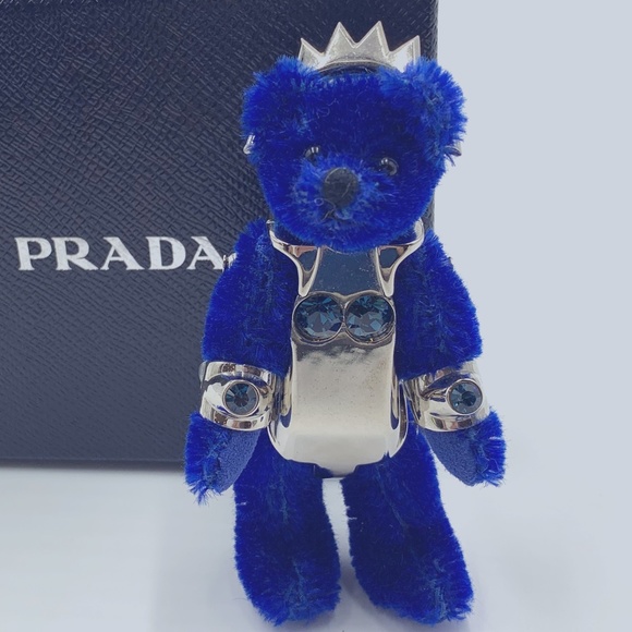 PRADA Mohair King Robot Bear keyring/bag charm - Picture 1 of 7